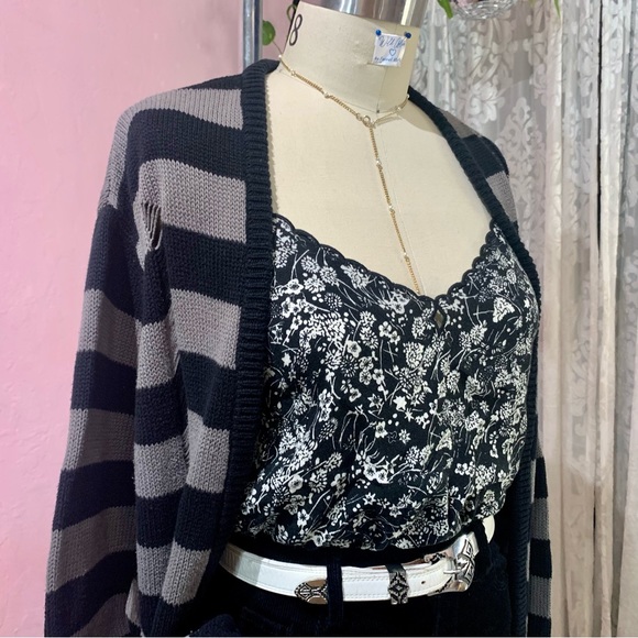 Volcom ~ striped cardigan ~ S - Picture 5 of 12